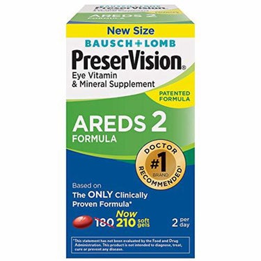 PreserVision AREDS 2 Vitamin & Mineral Supplement ボシュロム