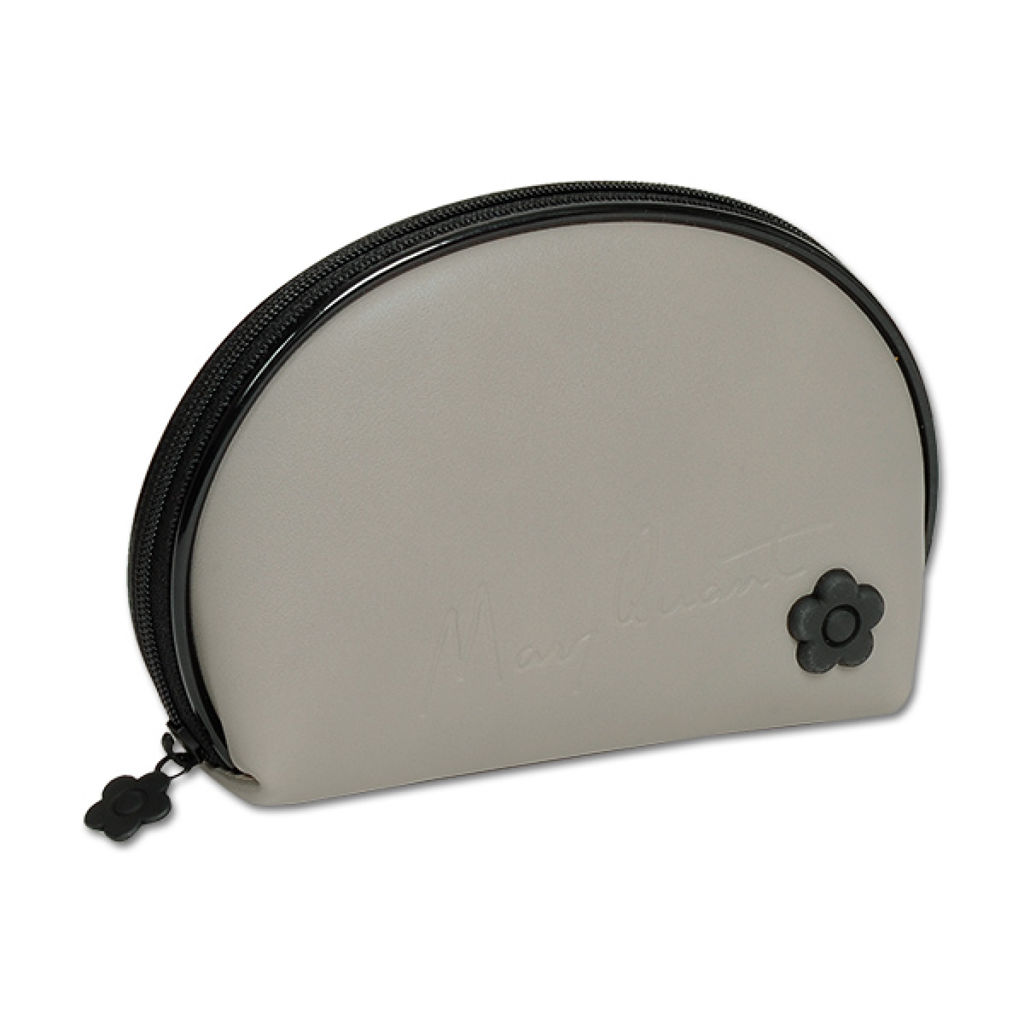 ポーチ ラバーデイジー  ラウンドポーチ（グレー）