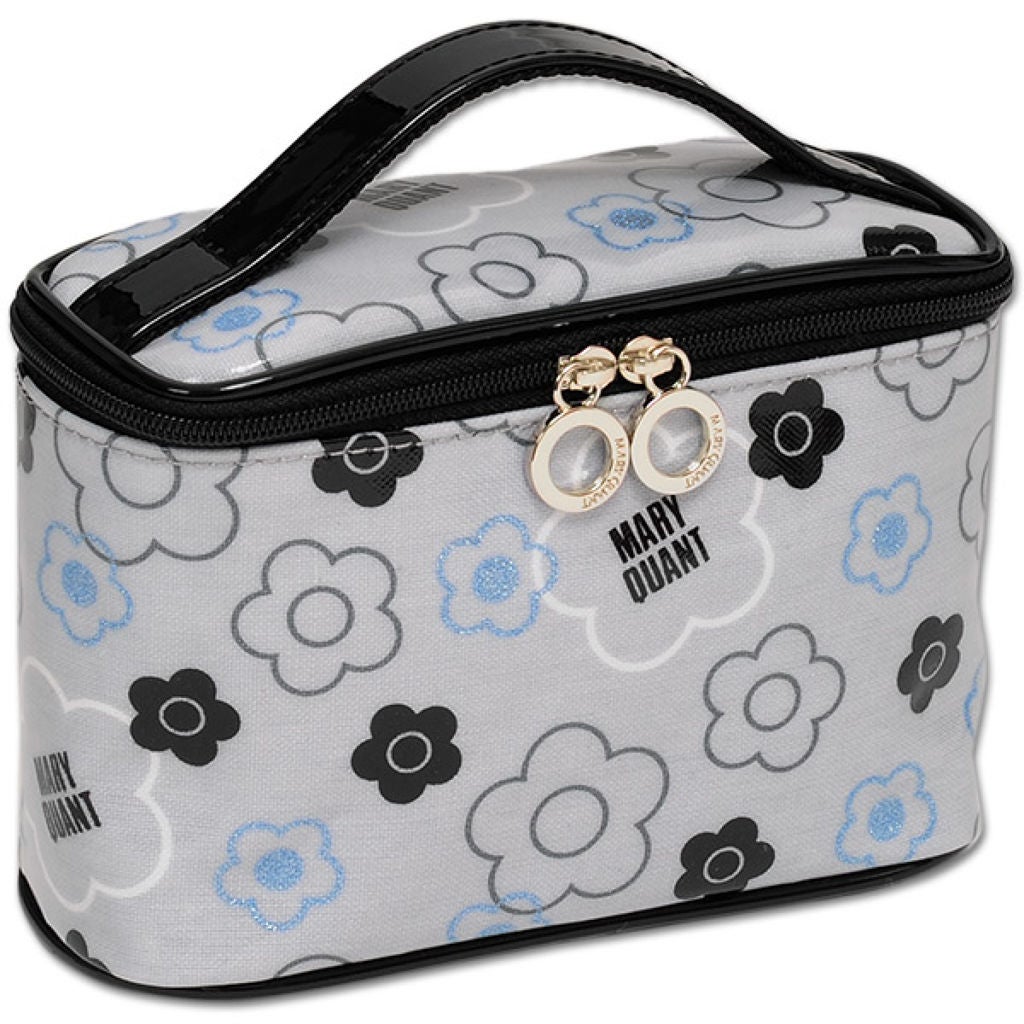 ポーチ ミックスグリッターデイジー バニティ(グレー)