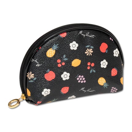 フルーツクラム  ラウンドポーチ(ブラック)