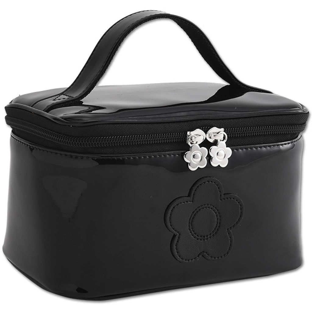 デイジーパッチエナメル  ミラーバニティ（ブラック）