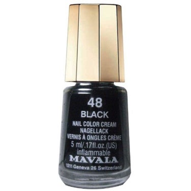 ネイルカラー 48 ブラック