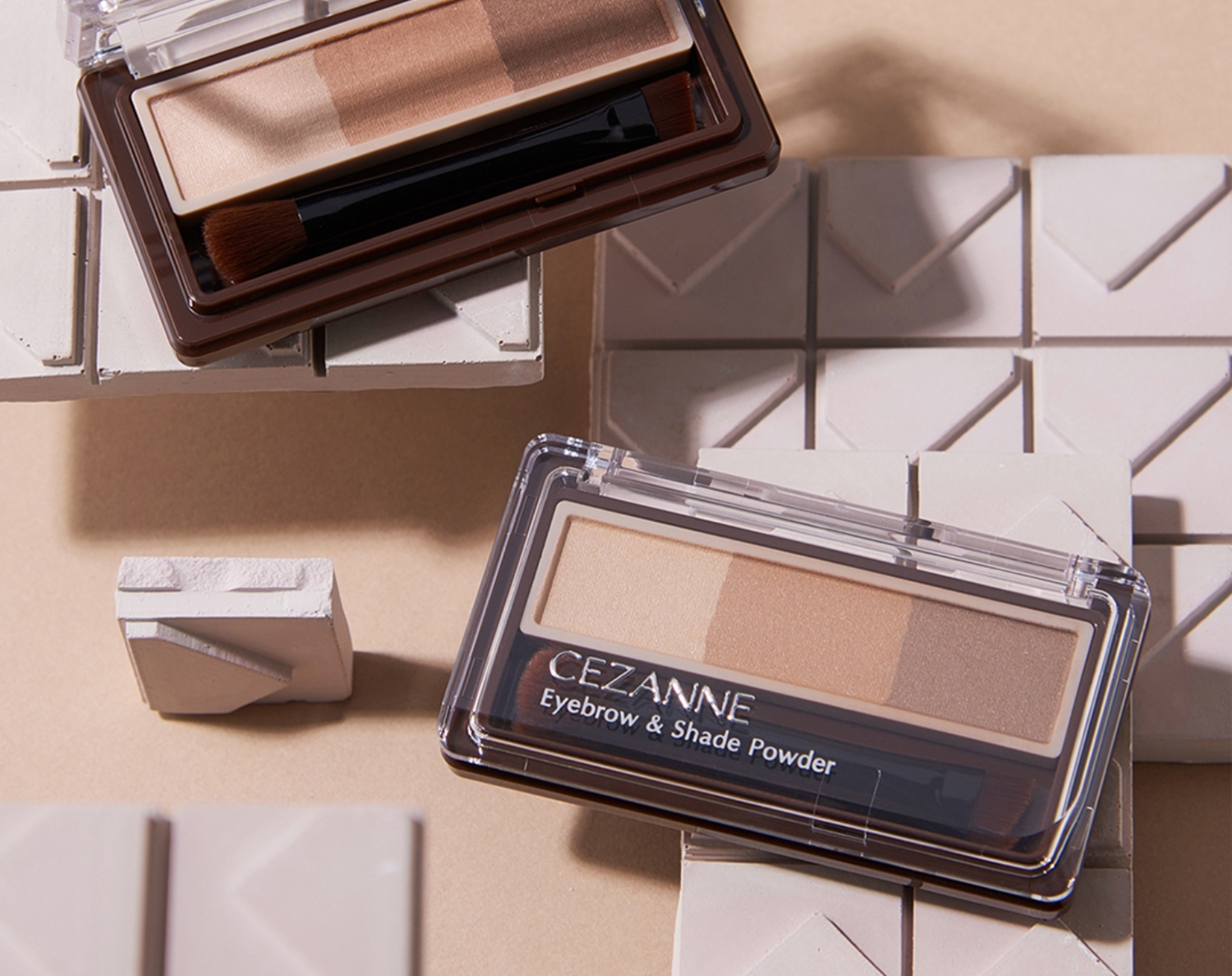 【CEZANNE】ふわっと立体眉！ノーズシャドウ入り3色アイブロウパウダーが新登場🫣💕