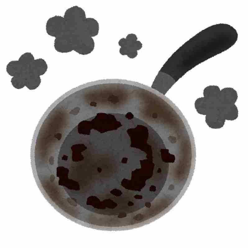 フライパン焦げた