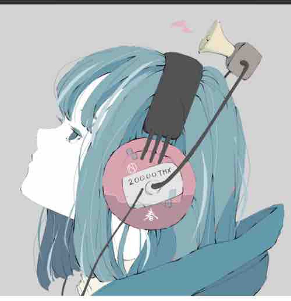 ヘッドホン少女。