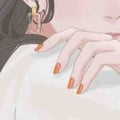 orange nail